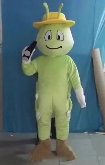 

Discount factory sale green insect worn bug mascot costume for adult to wear