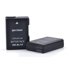 2Pcs 1200mAh EN-EL14a EN EL14a EN-EL14 EN EL14 Battery for Nikon D5300 D5200 D5100 D3300 D3200 D3100 P7100 P7700 P7800 P7000 DF.