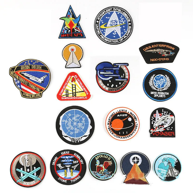 

The Future Technology Patchwork Patch Embroidered Patches For Clothing Iron On For Close Shoes Bags Badges