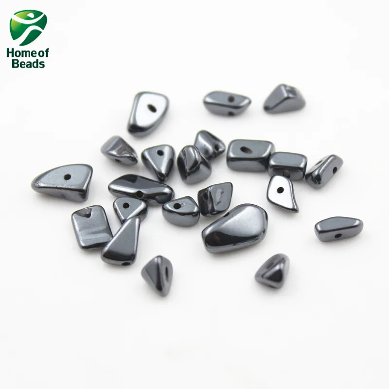 

AAA Black Hematite loose Tumble Shape Spacer Beads about 5-10mm (30 pieces/lot) For DIY Jewelry Making HLB1014
