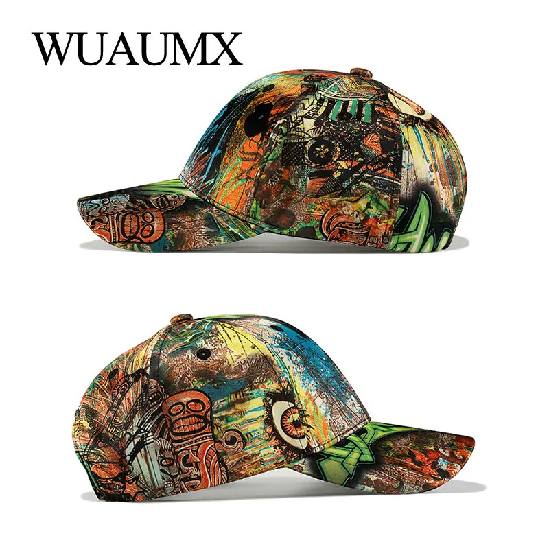 Оптовая продажа бейсболка Wuaumx с принтом для мужчин повседневная женская Мужская