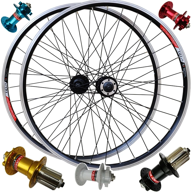 Mtb 26er колесный диск и V тормоз четыре подшипника Freehub 32 отверстия поддержка 8 9 10