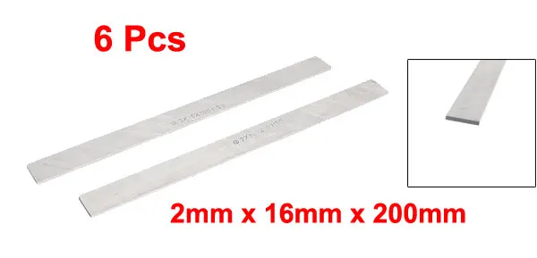 6 Pcs 2mmx16mmx200mm HSS Tool Cutoff Bit Cutter Cutting Boring Bar for Lathes