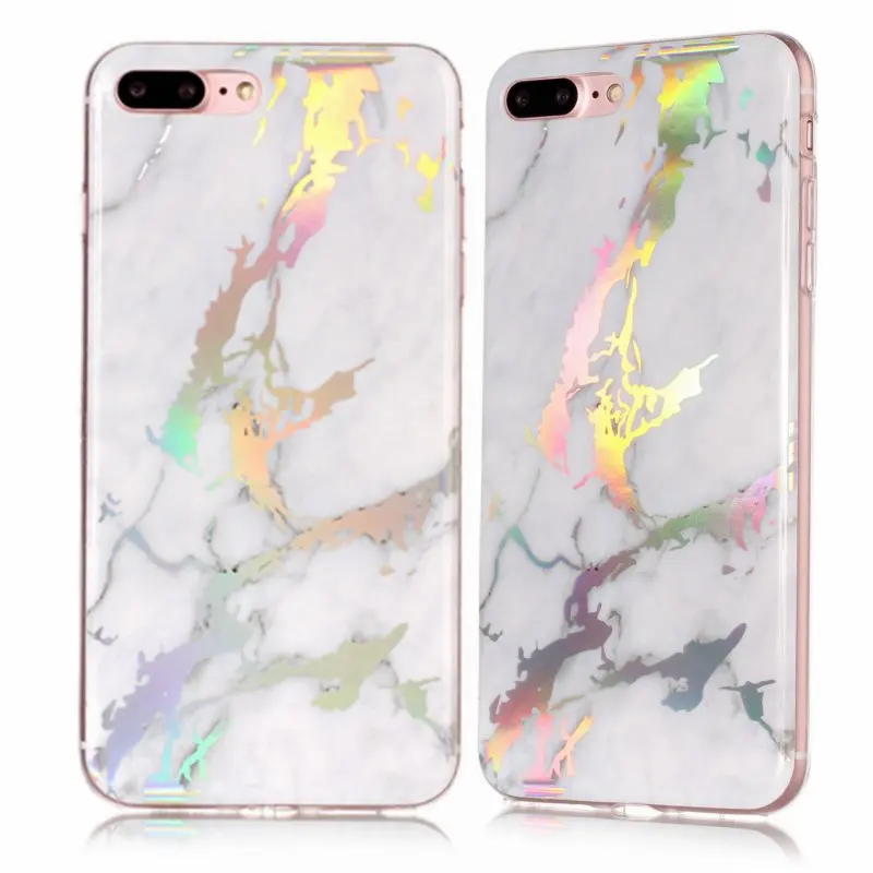 Soft Case for iPhone 8 7 Phone Cases Coque Apple iPhon Plus 7Plus Back Cover Silicone Marble Granite Skin Gel Capinha Etui |