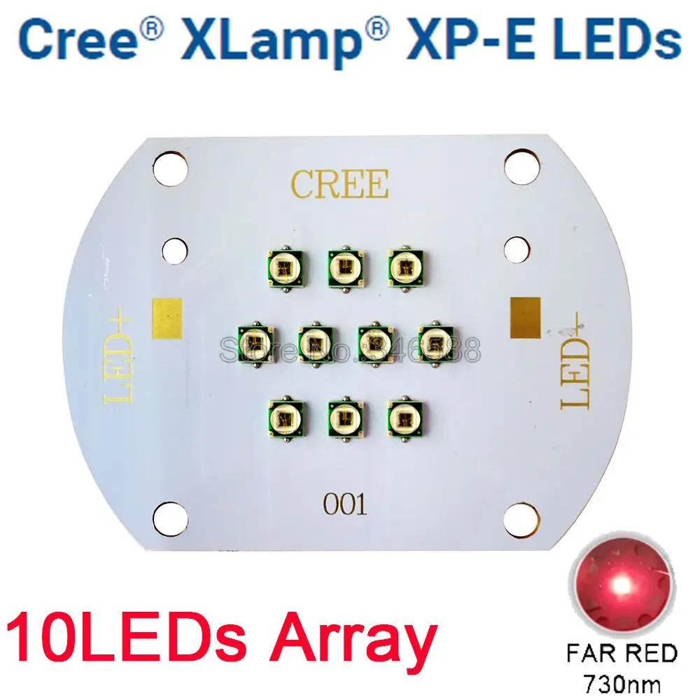 CREE XLamp XPE XP-E 30 Вт Дальний Красный нм фотоэмиттер с 10 светодиодами
