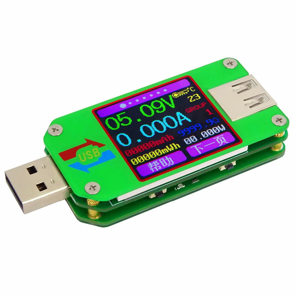 USB Bluetooth цифровой ЖК тестер напряжения амперметр детектор мощности емкость