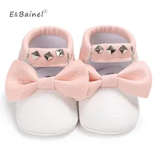 Обувь для маленьких девочек из искусственной кожи; однотонная мягкая подошва; бахрома; бант-бабочка; слипоны; детская обувь принцессы; модельные туфли