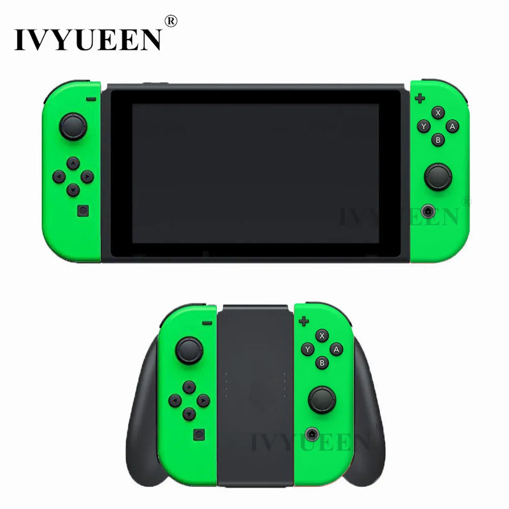 

IVYUEEN Neon Green for JoyCon Shell for Nintend Switch Joy-Con Console with Middle Frame Replacement Housing Cover Skin Case