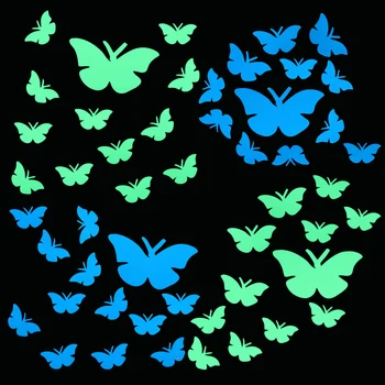 

Luminous Butterfly Stickers Living Room DIY Decoration Decals Home Decor Glow in the Dark Wall Sticker Kid Bedroom DIY Wallpaper