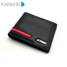 Sline Car Conductores Cuero genuino Licencia de Cartera Bolso de la Tarjeta de Crédito Caso para Audi A3 8 P 8L B8 A6 A5 80 TT Q5 Q7 Q3 S3 A4 A6 C6 B6