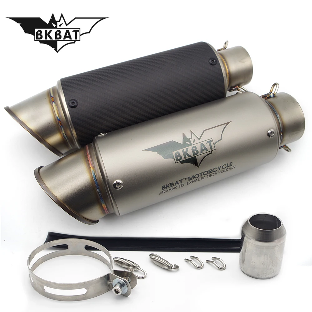 

Universal Motorcycle Exhaust Pipe Muffler Motocross Pot Escape System For BWS MT 09 TRACER CBR 250R HONDA X4 TMAX PULSAR 200 NS