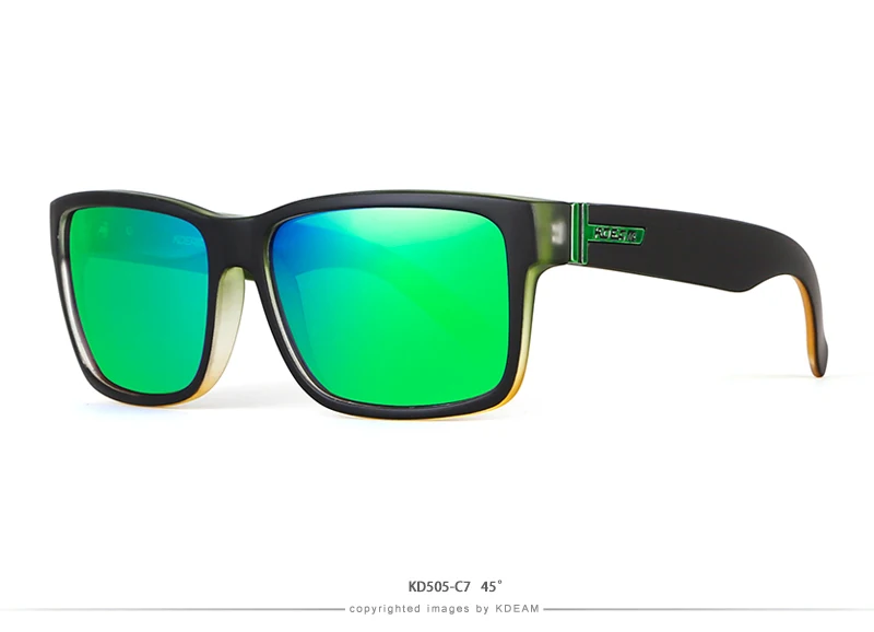 KDEAM, спортивные мужские солнцезащитные очки, поляризационные, потрясающие цвета, солнцезащитные очки, для улицы, для вождения, фотохромные солнцезащитные очки с коробкой
