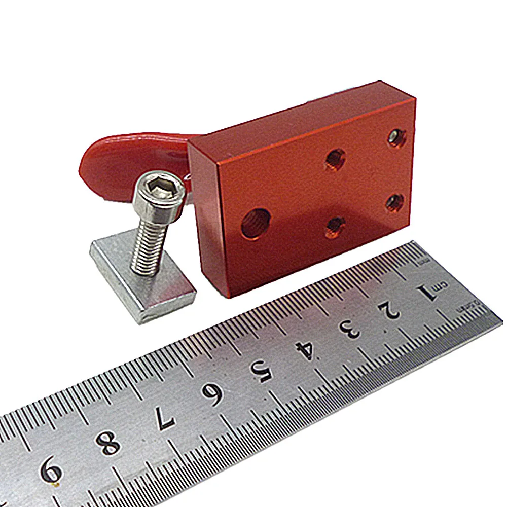 2pcs Engraving Carving Machine Fastening Platen Cnc Router Fixture Quick Clamp Chuck Fixture Plate Plate Fixed 45 *30* 12mm New