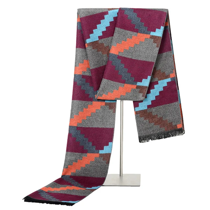 New Fashion Cotton&Wool Men Boy Designer Scarf Long Hight Quality