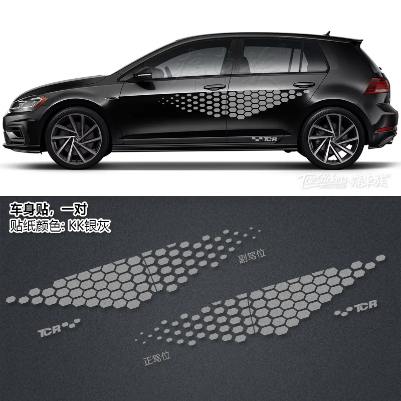 Наклейки для автомобиля Потяните цветок GOLF 7 6 2010 2019 внешний вид модифицированное