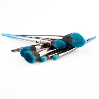 

Diamond makeup brush set Professional eye shadow foundation brushes Gradient Blue elegant exterior women cosmetic tools newest
