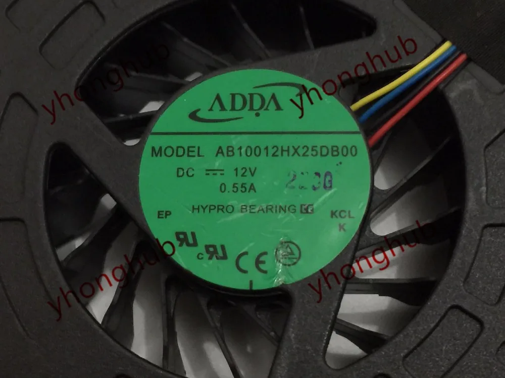 ADDA AB10012HX25DB00 DC 12 V 0.55A вентилятор охлаждения ноутбука