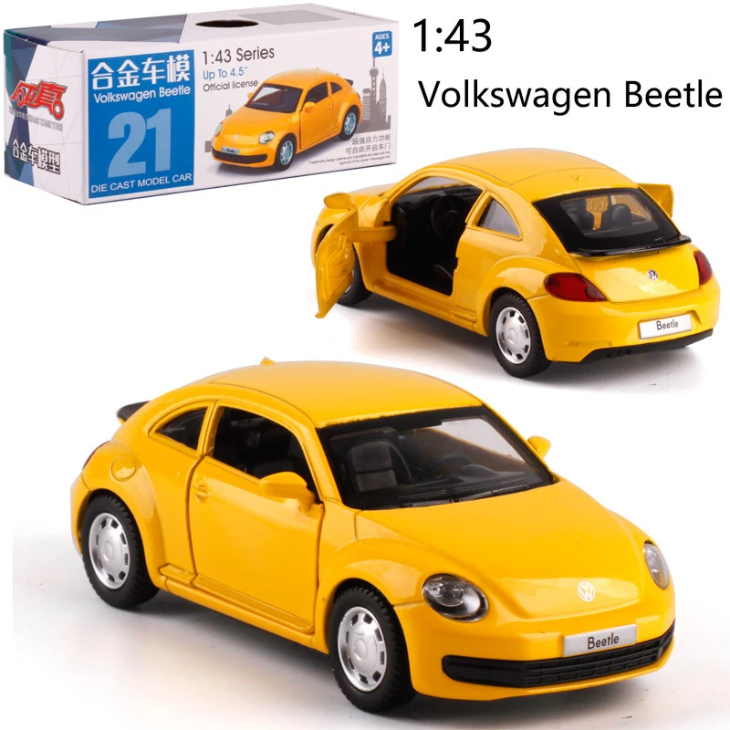 Caipo 1:38 Выдвижной Автомобиль VWBeetle сплав литья под давлением металлическая модель