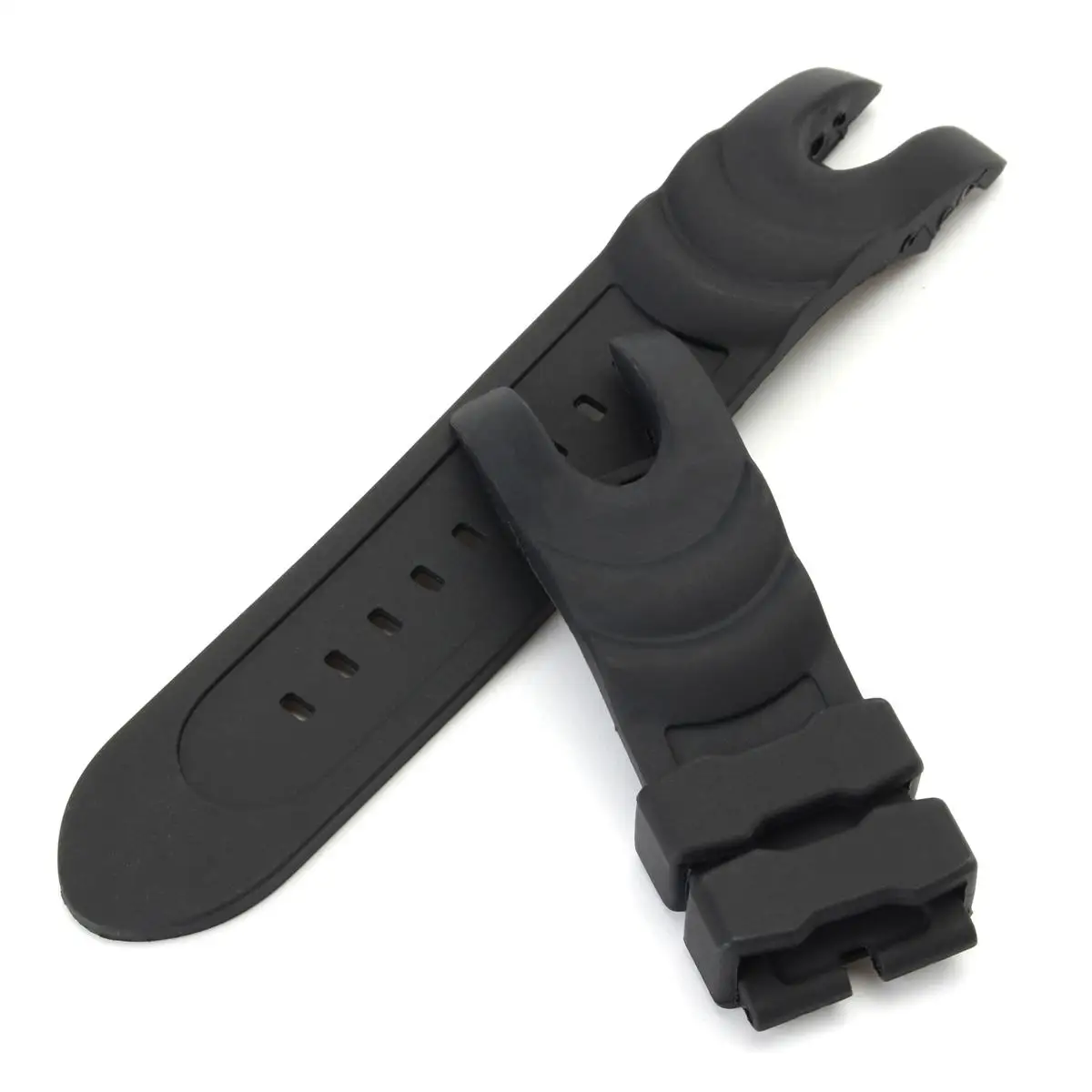 

New 26mm Black Rubber Wrist Watch Band Strap Replacement For Invicta Reserve Collection Venom Durable Two Piece Strap