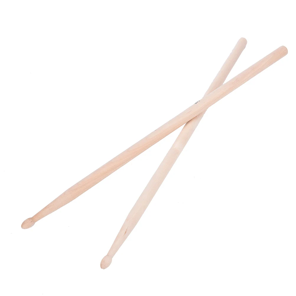 Hot Sale 1 Pair 5A Maple Drum Sticks Wood Wooden Tip Band Musical Instrument Drumsticks | Спорт и развлечения