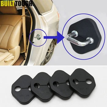 

Accessories Fit For Toyota Corolla Altis Camry Rav4 2013 Door Lock Buckle Catch Cover Case Cap Anti Rust Protective Pad 4pcs