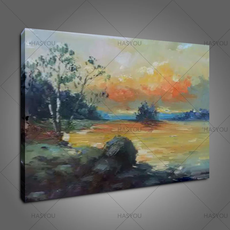 

100% Handpainted Landscape Natural scenery Oil Painting On Canvas Wall Decor Art oil Paintings Picture For wall Home Decoration