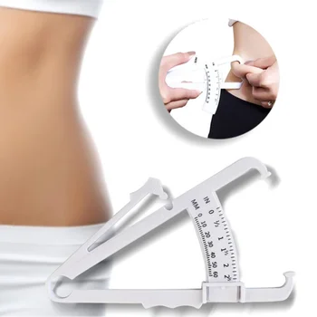

2019 Fat Health Monitors Caliper Measuring Tape Portable Manual Battery Free Body Measurement Fitness shaping