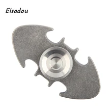 Elsadou Silver Batman Hand Spinner Metal Fidget Toys Finger Spinner