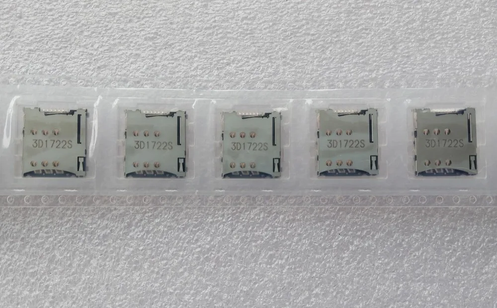 

10--100Pcs/Lot, Original new for Sharp aquos SH-01F SH01F SIM card reader connector socket slot on mainbard.