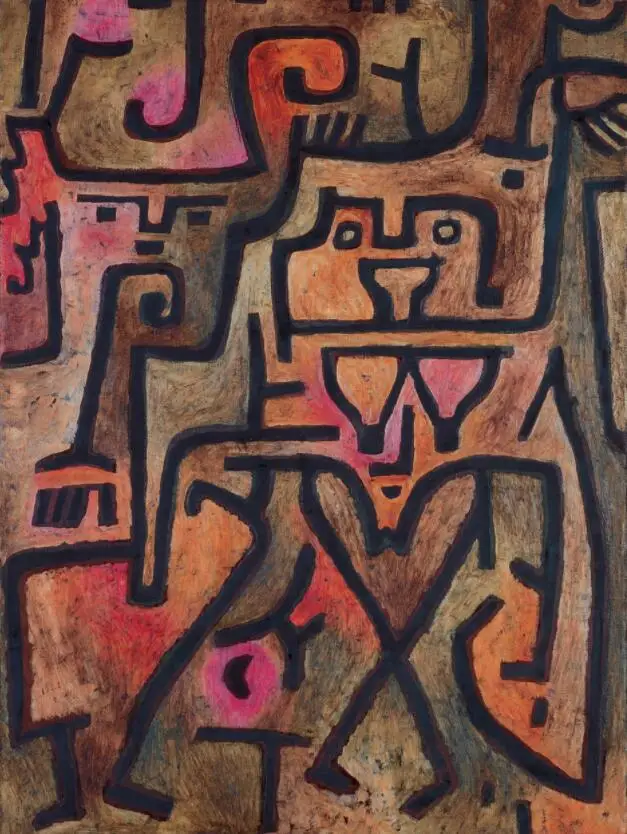 

Высококачественная картина маслом, холст, Репродукция, лес ведьмы (1938), пол Кли, живопись, ручная роспись