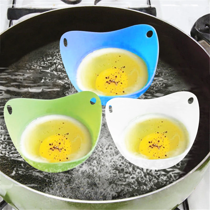 

Silicone Egg Cooker Poacher Poaching Pods Mold Bowl Rings Boiler Cuit Oeuf Dur Kitchen Cooking Tools Pancake Maker