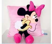 cute plush minny pillow toy lovely pink pillow doll wedding gift about 35x35cm