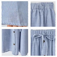 Женская Ретро эластичная юбка с высокой талией однотонное расклешенное плиссированное платье с коротким и широким подолом миди летняя юбка TH36