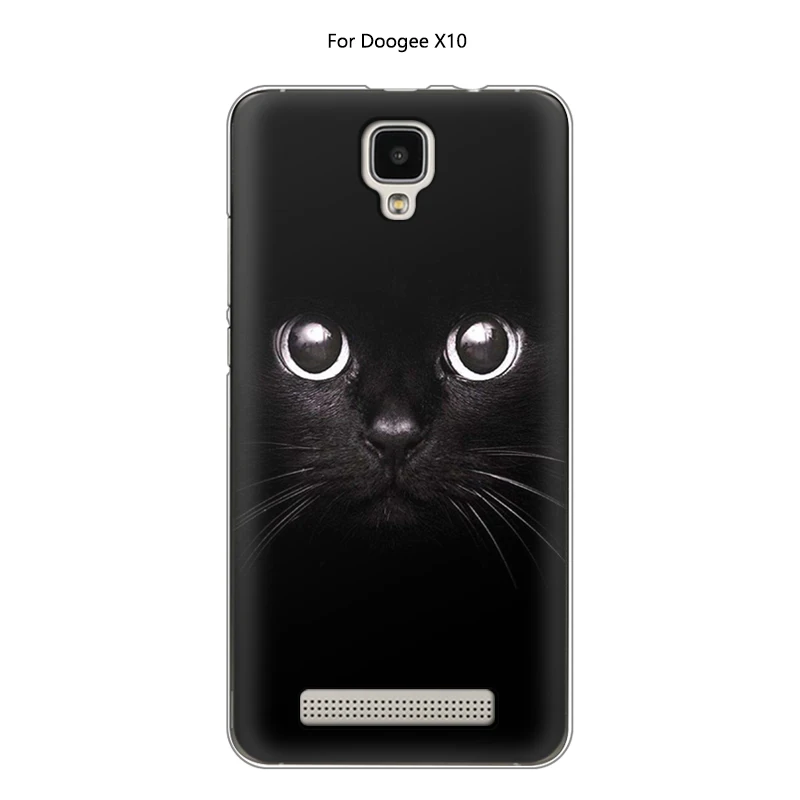Чехол JURCHEN для телефона Doogee X10 чехол s с мультяшным милым модным цветком кошкой