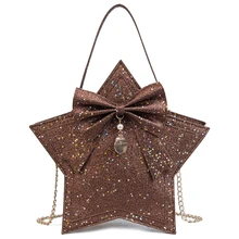 

2018Bag Women Tote Bag Shoulder Bag Pu Flap Solid Zipper Soft Sequins Trend Star All Match Single Chain Shoulder Versatile