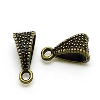 

NCRHGL 100pcs/Lot Antique Bronze Jewelry Findings Triangle Charm Connector Pendants Jewelry Making Necklace 7x14mm DIY Wholesale