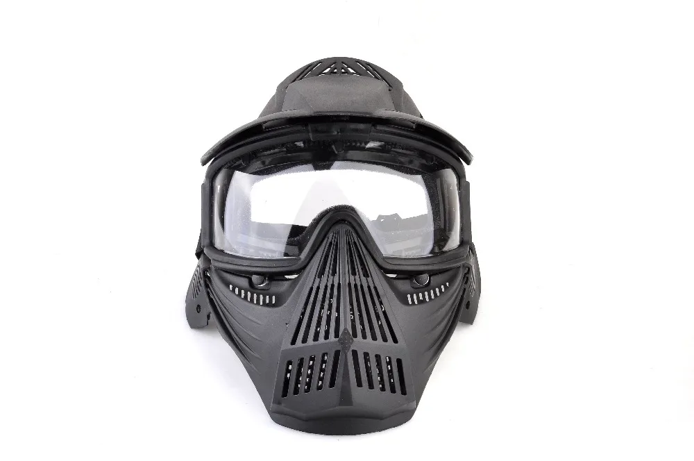 

Full Face Tactical Military BBGun WarGame to Protect Neck Wire Visor Outdoor CS Transformers Ultimate Mask Steel Mesh
