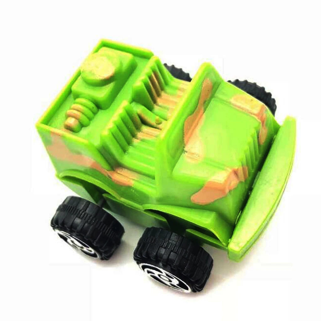 6pcs Pull Back Plastic Army Tank Model Vehicle Car Toys Soldiers Playset Accs Kids Hobbies Xmas Gifts