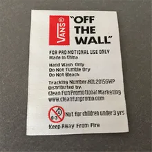 Персонализированная одежда тканевые ярлыки