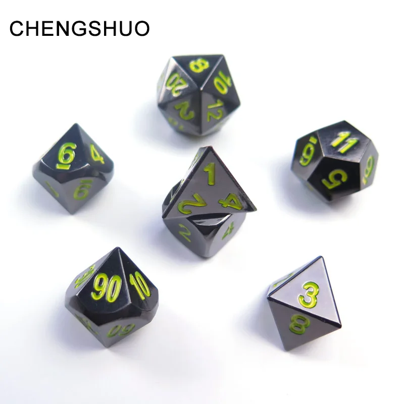 Chengshuo rpg dice dnd set metal dungeons dragon polyhedral d20 10 8 12 black table games saluminum digital dice product pattern Chengshuo rpg dice dnd set metal dungeons dragon polyhedral d20 10 8 12 black table games saluminum digital dice product pattern