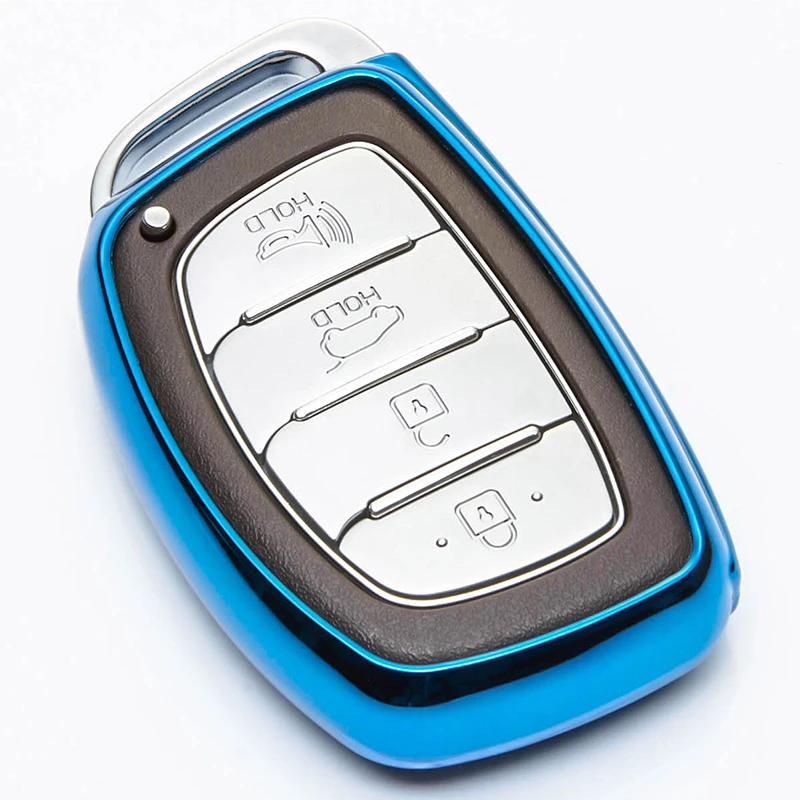 

KUKAKEY TPU Car Remote Key Shell Cover Case For Hyundai Verna Sonata Elantra Tucson Keychain Holder Keyring Accessories
