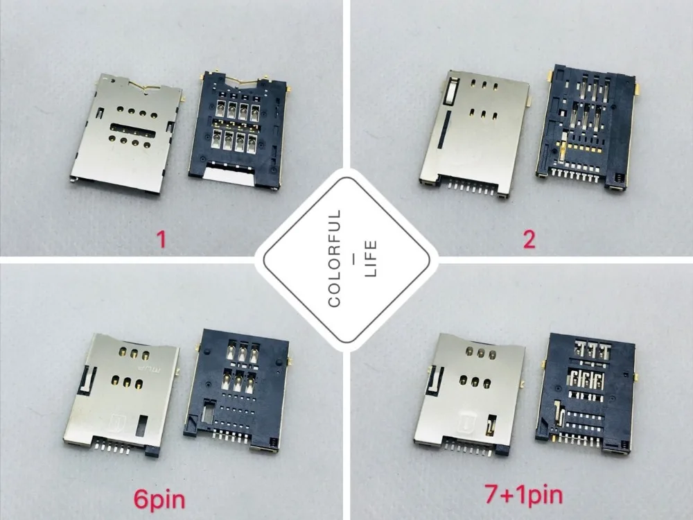 

Big SIM Panel Tablet Laptop GPS Navigation 6/7/8PIN Computer Electronic Products Card Socket Connector Slot Tray MUP LCN Patch