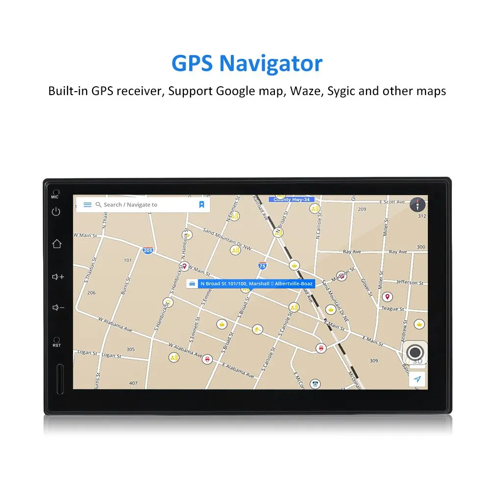 

Android 5.1 Car Radio Stereo 7 inch Capacitive Touch Screen HD 1024x600 GPS USB Player 1G DDR3 + 16G Memory Flash