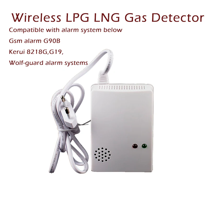 Wireless LPG LNG Gas Gas Leak Detector for wif gsm alarm G90B and Kerui 8218G