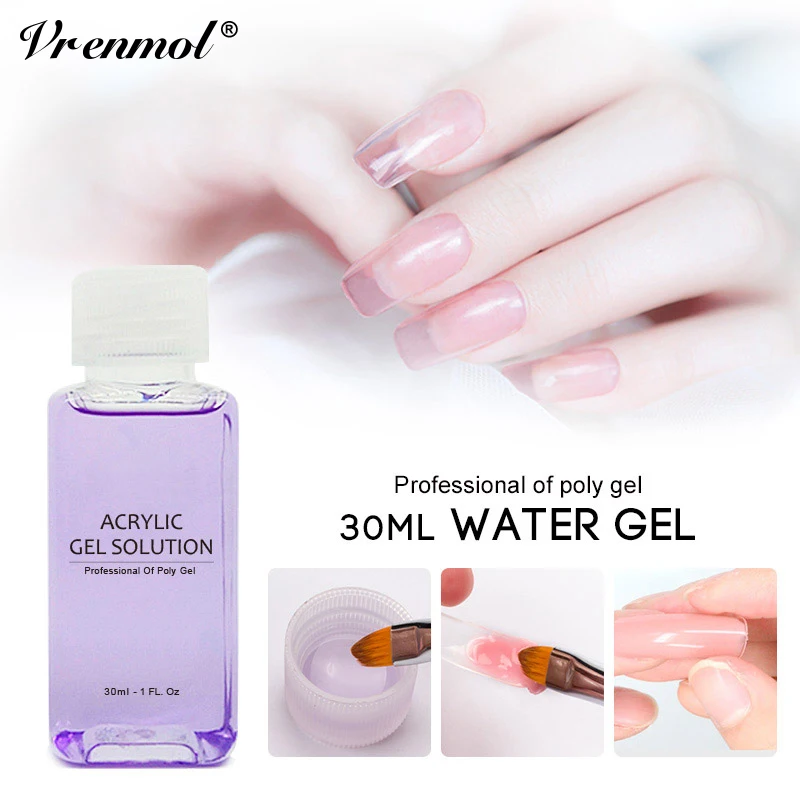 Vrenmol 30ml PolyGel Poly Gel UV Soak Off Nail Liquid Slip Solutionin Nail Gel from Beauty