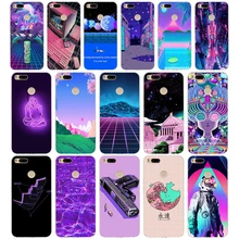 129SD эстетика vaporwave Мягкий Силиконовый ТПУ чехол для телефона для xiaomi redmi 4A 4X note 4 4x mi A1 A2 lite