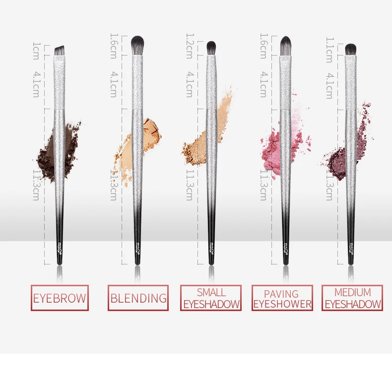 MSQ 13 шт. набор кистей для макияжа пудра для нанесения основы румян теней для век наборы кистей для макияжа шикарные градиентные деревянные ручки инструменты для красоты