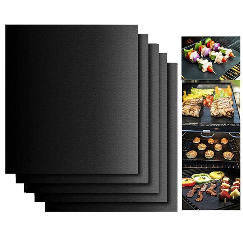 

1 PC Heat Resistant BBQ Grill Mat Copper Bakeware Mat Barbecue Roast Sheet Portable Easy Clean Grill Pad BBQ Tool 40*33*0.02cm