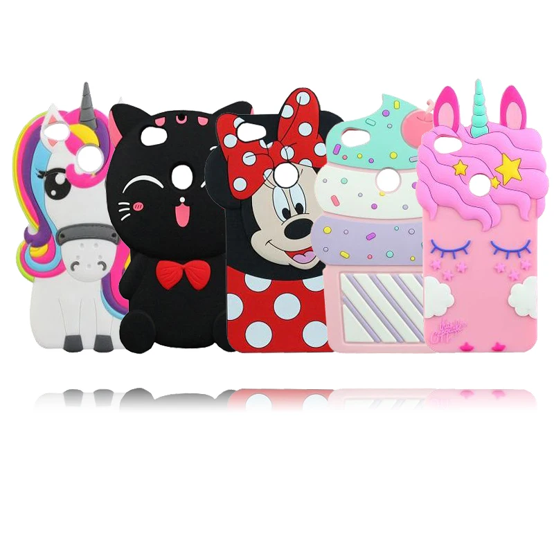 

Cartoon Redmi Note 5A Case 3D Cat Minnie Unicorn Ice Cream Silicone Case Cover For Xiaomi Redmi Note 5A 5.5" Pro Prime
