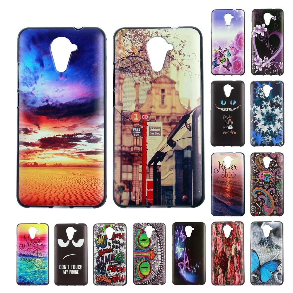 

Beautiful 15 Painting patterns soft TPU silicone phone case coque for funda wiko u feel prime cover case